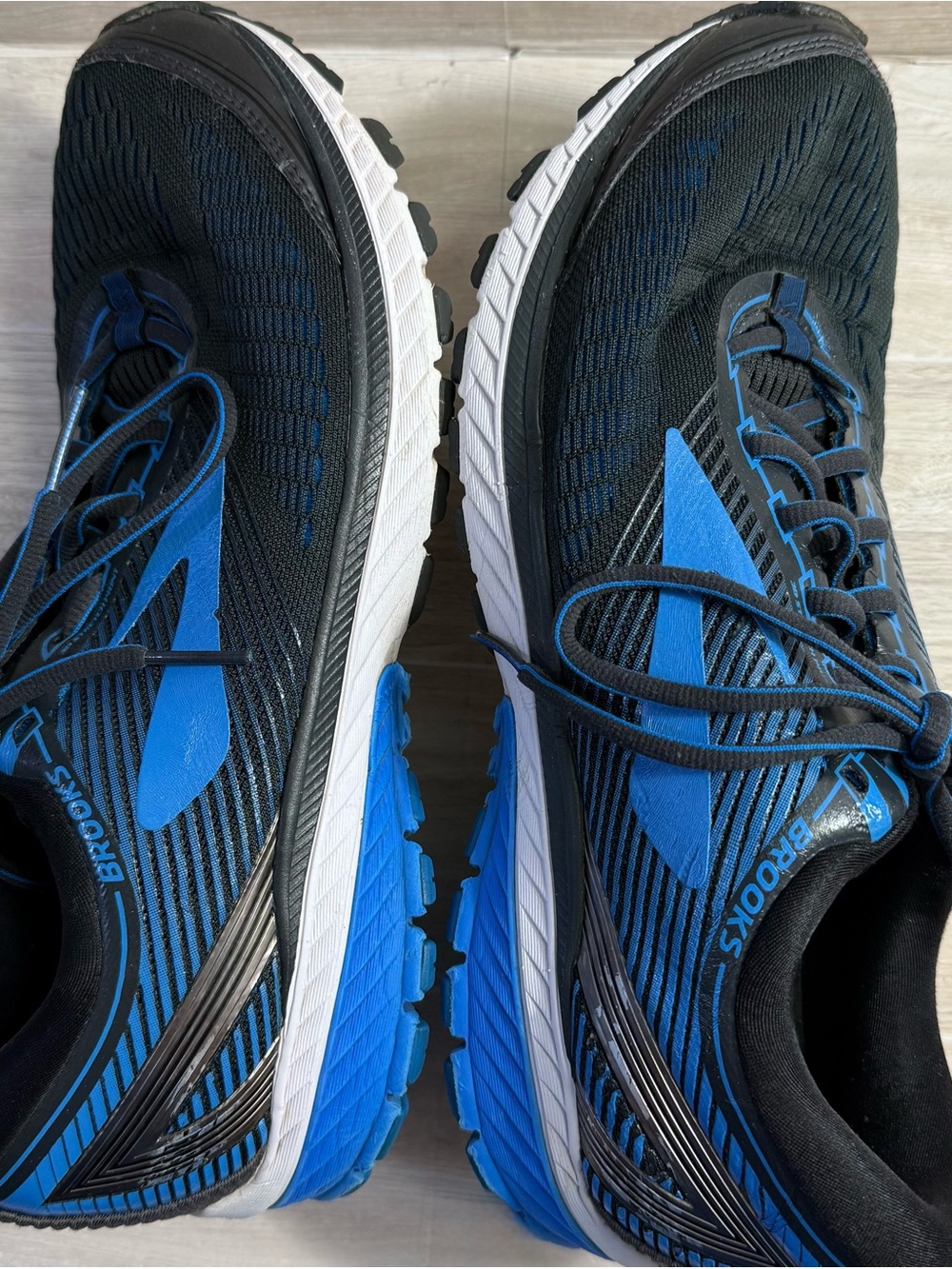 Brooks Ghost 10 Running Shoes Black Blue Men’s Size 10.5